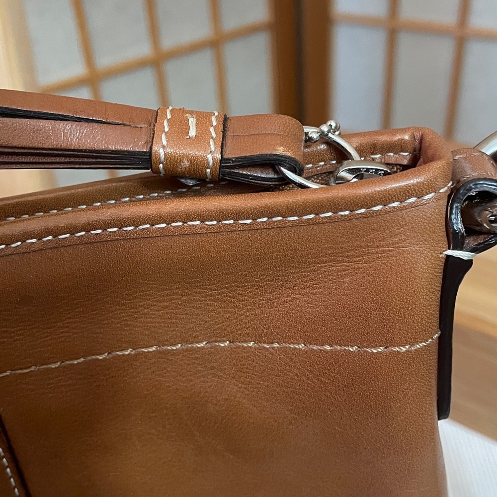 Coach Small SoHo Crossbody Bag in Tan - Picture 14 of 17